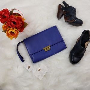 Fossil NWT Memoir Clutch In Dark Violet